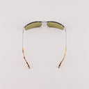 #couleur_Argent Brillant et Havane - Verres jaune-vert