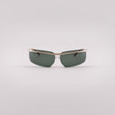 #couleur_Or Clair Mat et Havane - Verres verts